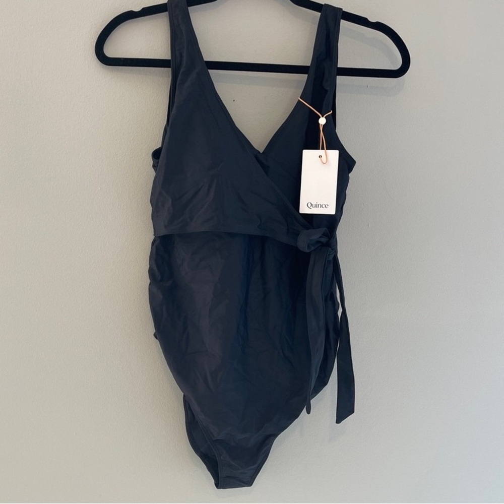 Quince Black Women Swim One Piece